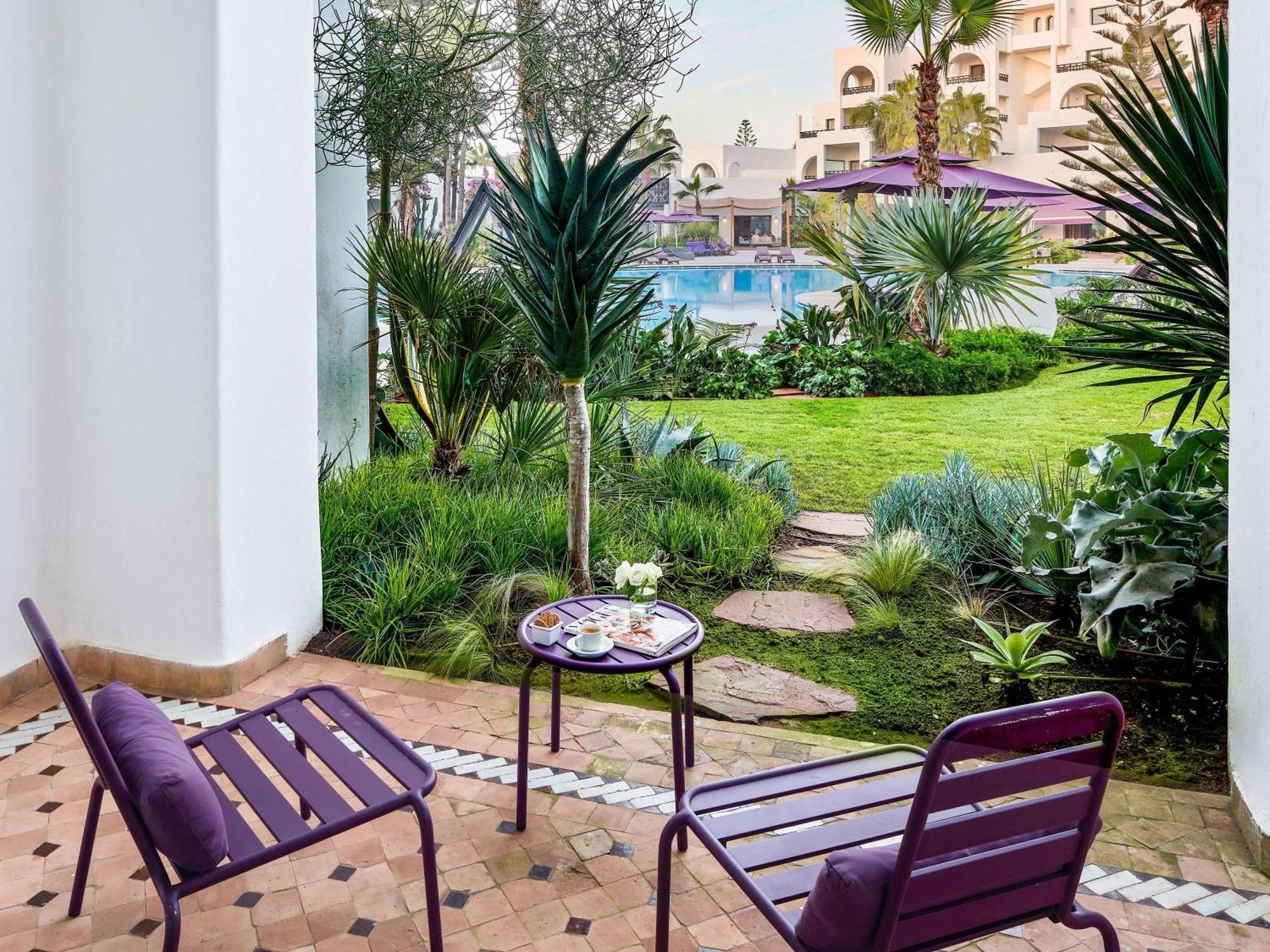 فندق بولمان مازاجان رويال جولف آند سبا الجديدة المظهر الخارجي الصورة View of the pool from a room